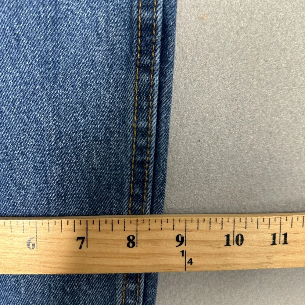 Levis 505 Jeans Mens 36X34 Blue Regular Fit Straight Leg Denim Pants 5-Pocket